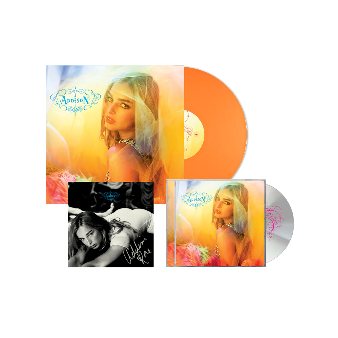 Addison Rae - Addison - Tangerine Vinyl +CD + Signed Card