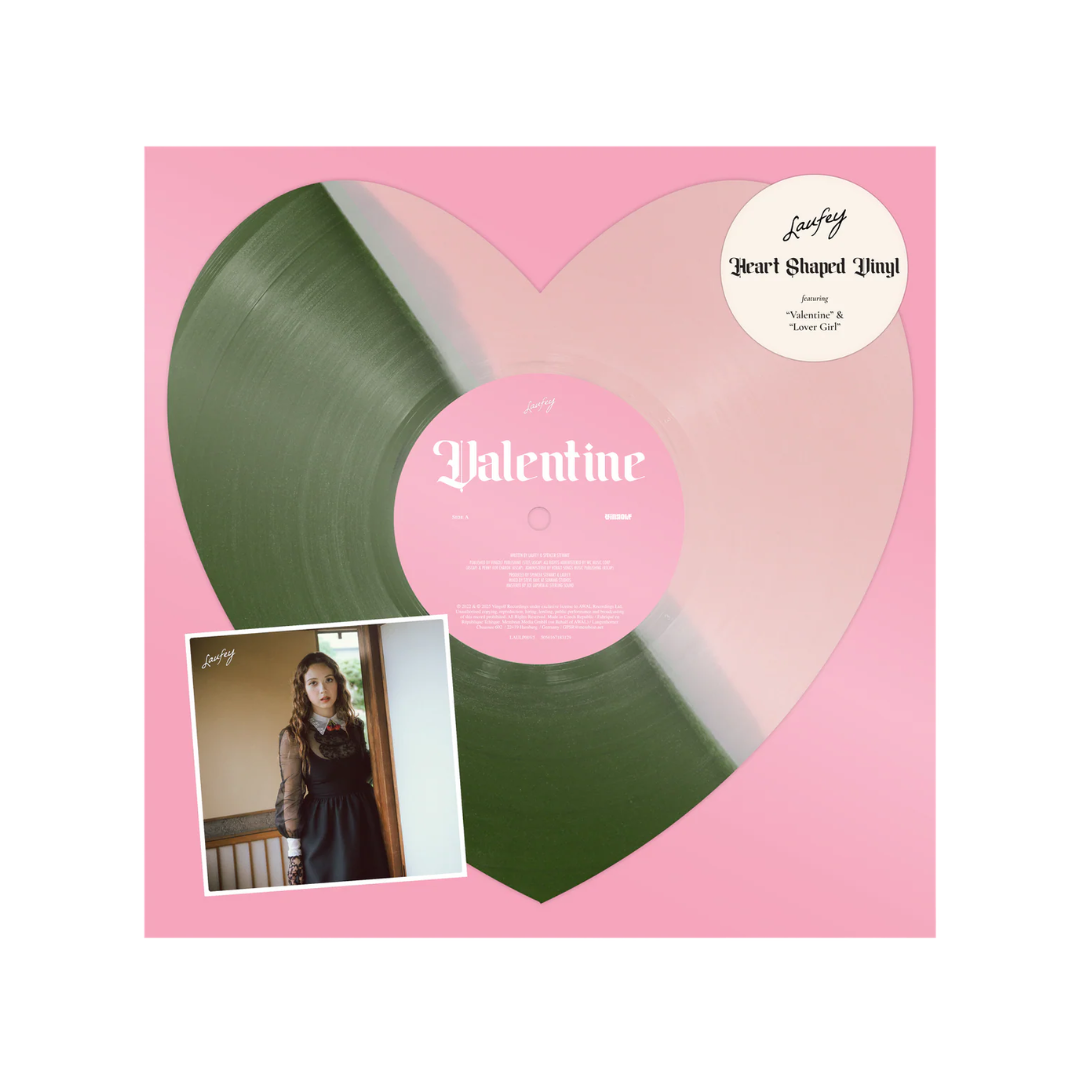 Laufey - Valentine - Strawberry Matcha Heart-Shaped Vinyl