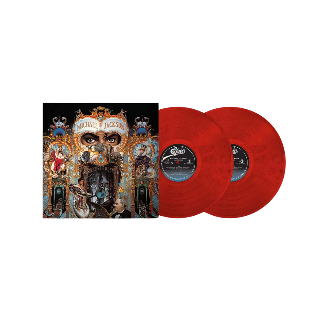 Michael Jackson - Dangerous - Red And Black Swirl Vinyl