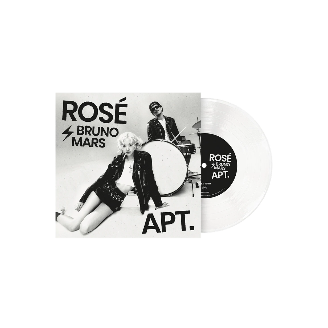 ROSÉ & Bruno Mars - Apt. - White 7" Vinyl