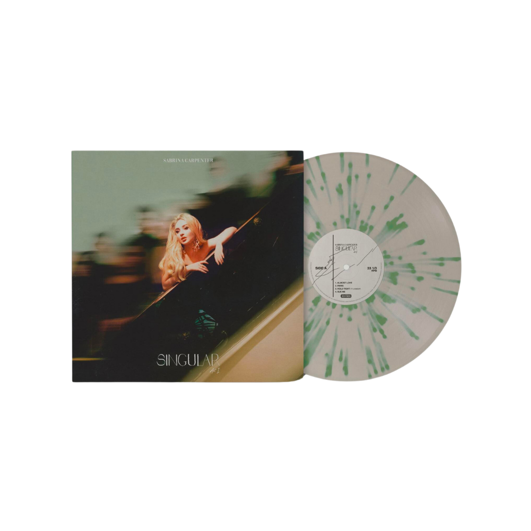 Sabrina Carpenter - Singular Act I - UO White with Olive Green Splatter Vinyl