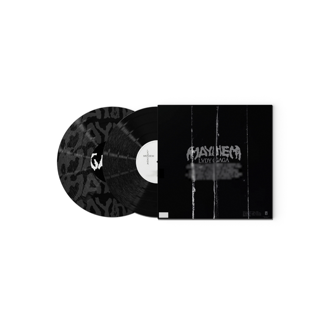 Lady Gaga - MAYHEM - Signed 180g Heavy-Weight Black Vinyl with Alt. Cover Art - Back cover