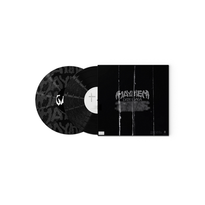 Lady Gaga - MAYHEM - Signed 180g Heavy-Weight Black Vinyl with Alt. Cover Art - Back cover