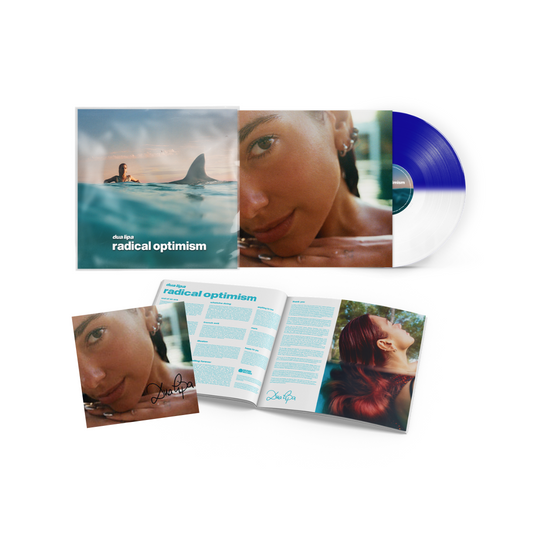 Dua Lipa - Radical Optimism - Signed White And Blue Translucent Split Vinyl