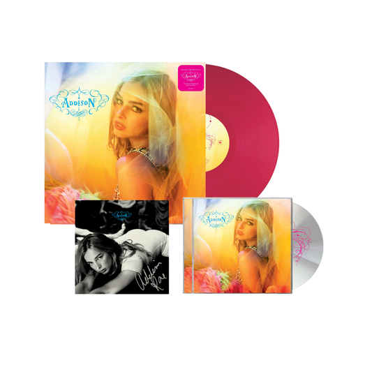 Addison Rae - Addison - Magenta Vinyl + CD + Signed Card