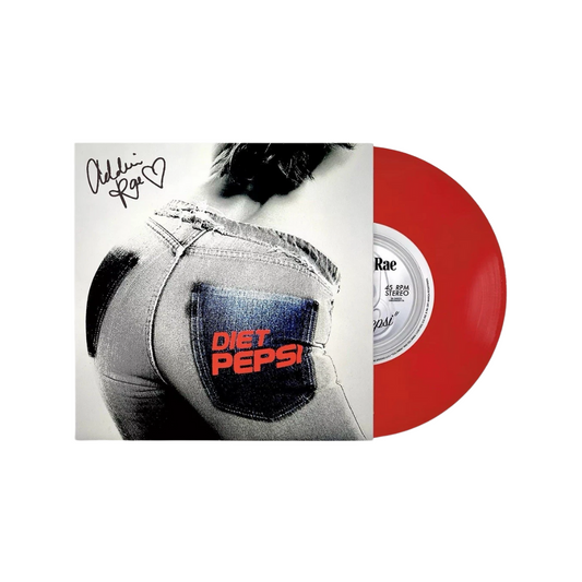 Addison Rae - Diet Pepsi - Signed Red 7" Vinyl
