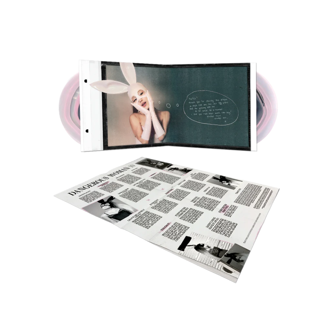 Ariana Grande - Dangerous Woman - Pink And Black In Clear Vinyl (10th Anniversary Edition With 2026 Art) - Poster Back