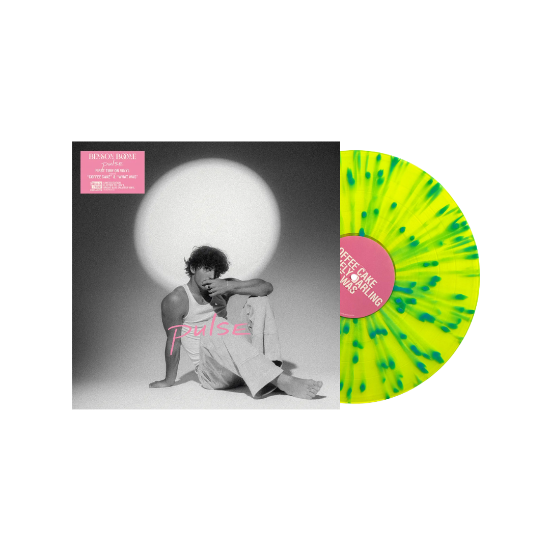 Benson Boone - Pulse - Electric Yellow & Bright Blue Splatter Vinyl RSD Black Friday