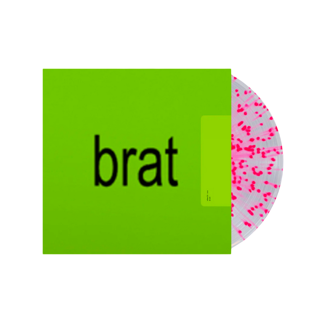 Charli XCX - Brat - Clear With Pink Splatter Vinyl