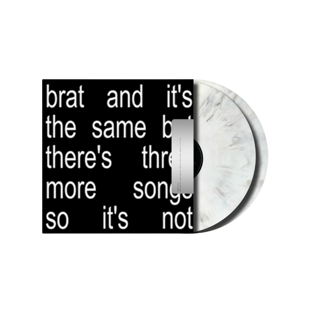 Charli XCX - Brat And It's The Same But There's Three More Songs So It's Not - Black And White Galaxy Vinyl