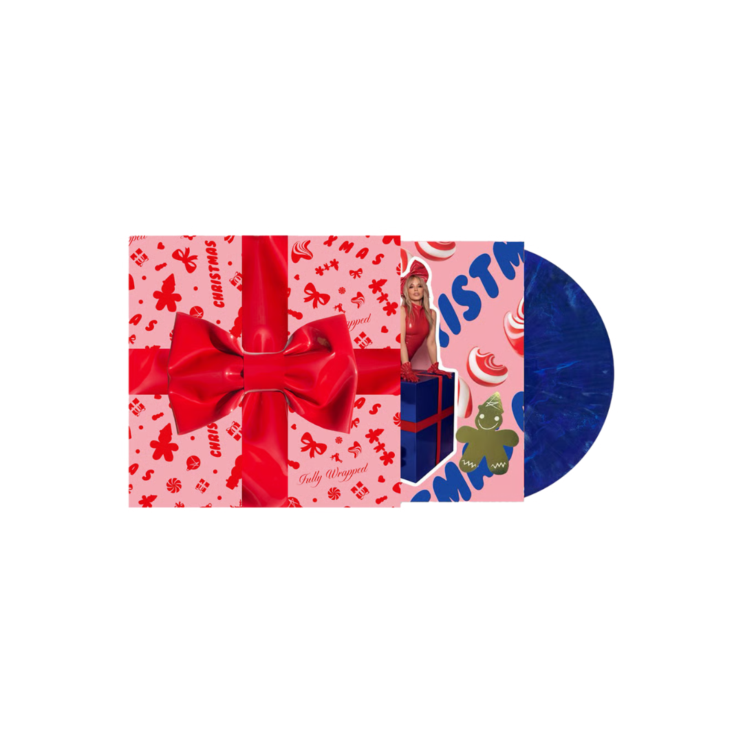 Kylie Christmas (Fully Wrapped) - Numbered Blue Marbled Vinyl