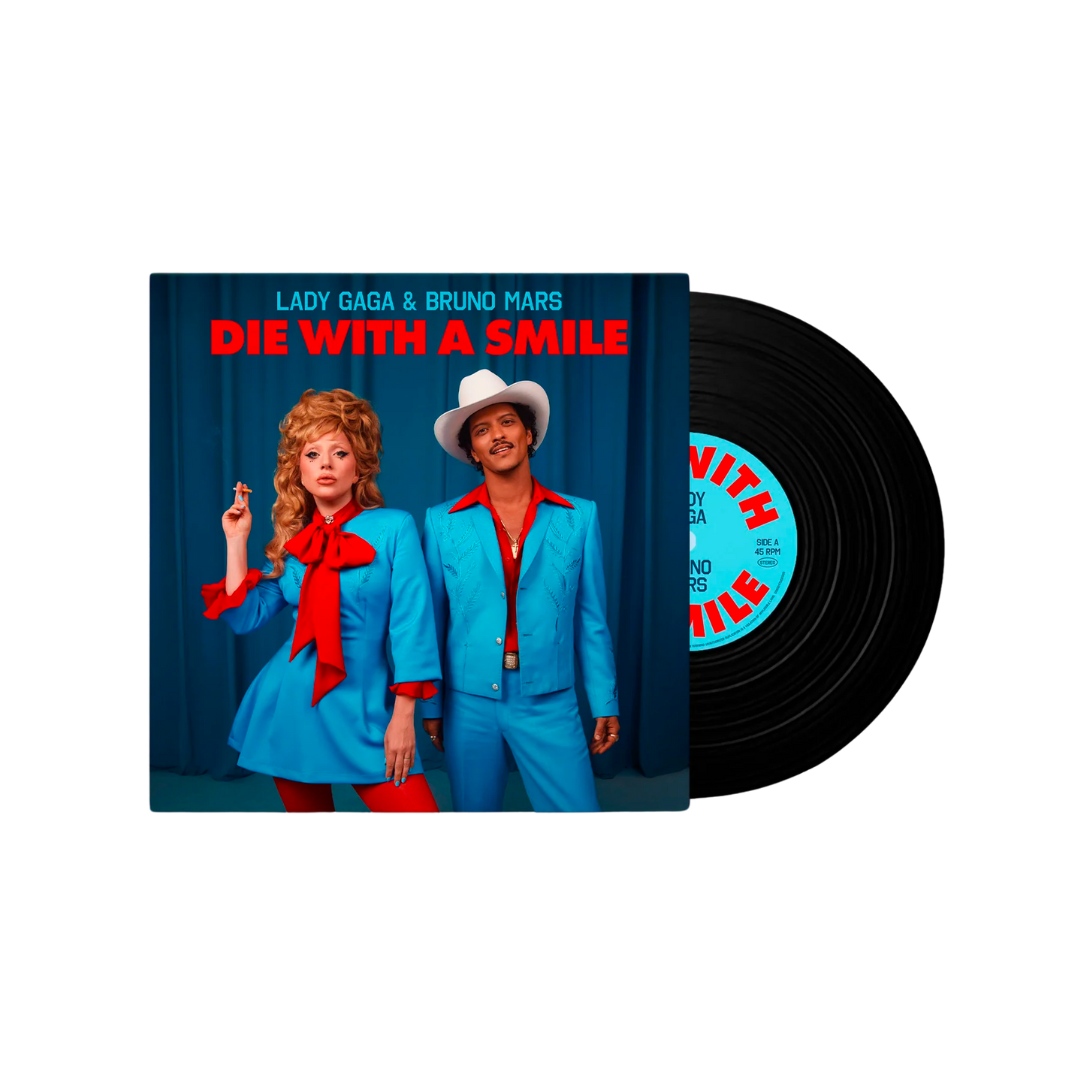 Lady Gaga & Bruno Mars - Die With A Smile - 7" Black Vinyl