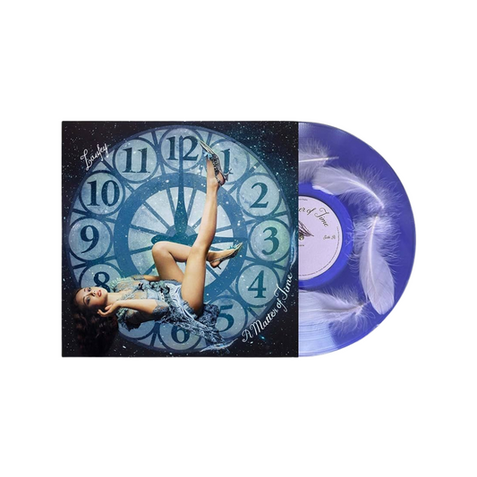 Laufey - A Matter Of Time - Clear & Blue Feather-filled Vinyl (Periwinkle Feather Edition)