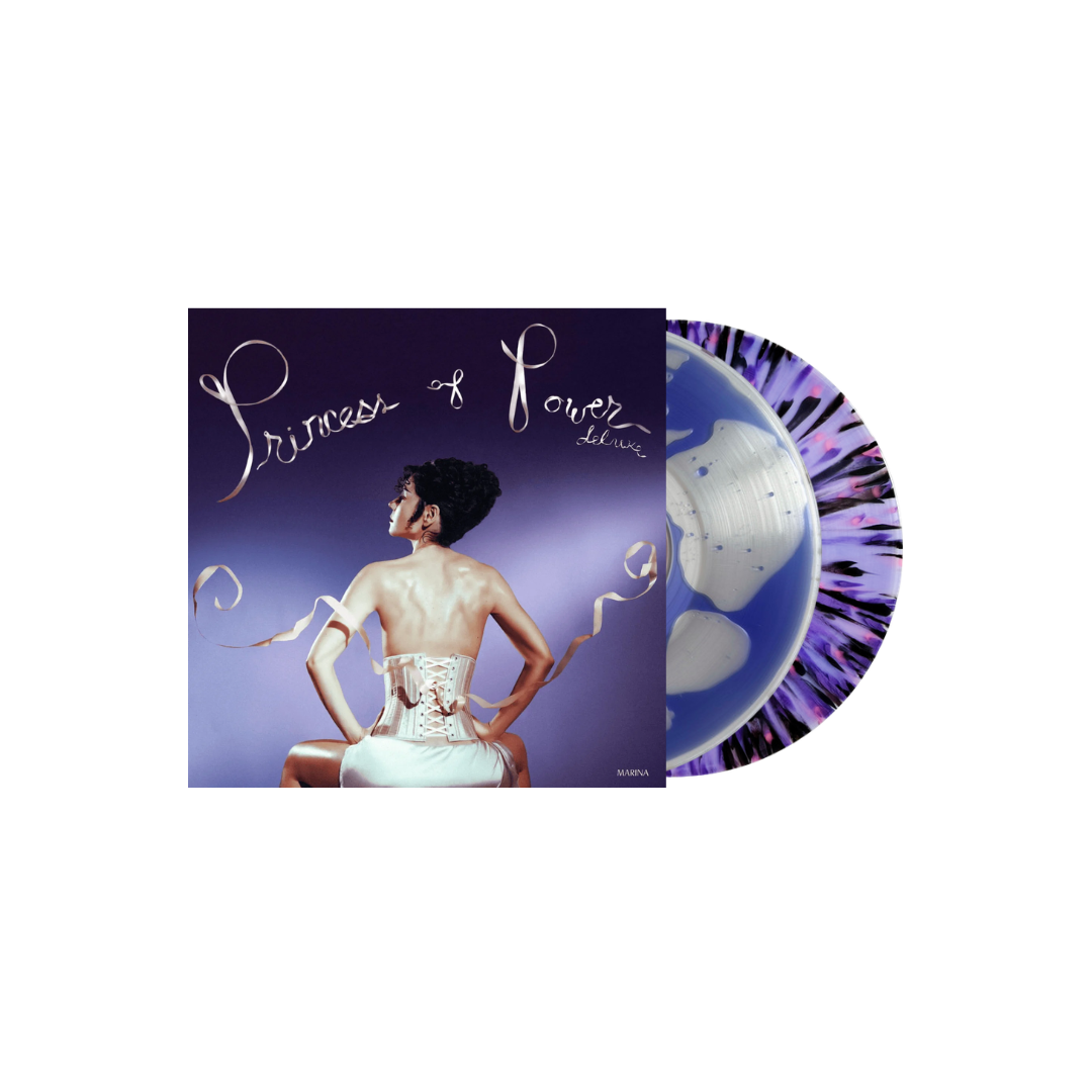 Marina - Princess Of Power (Deluxe) - Clear With Purple Liquid Fill & Purple Splatter Vinyl (Bad World Edition)
