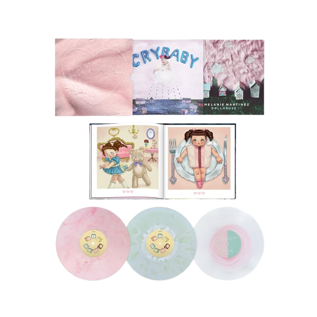 Melanie Martinez - Cry Baby - 10th Anniversary Pink Swirl & Green Cloudy Vinyl + Dollhouse EP