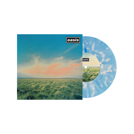 Oasis - Whatever - Pink and Blue Splatter 7" Vinyl