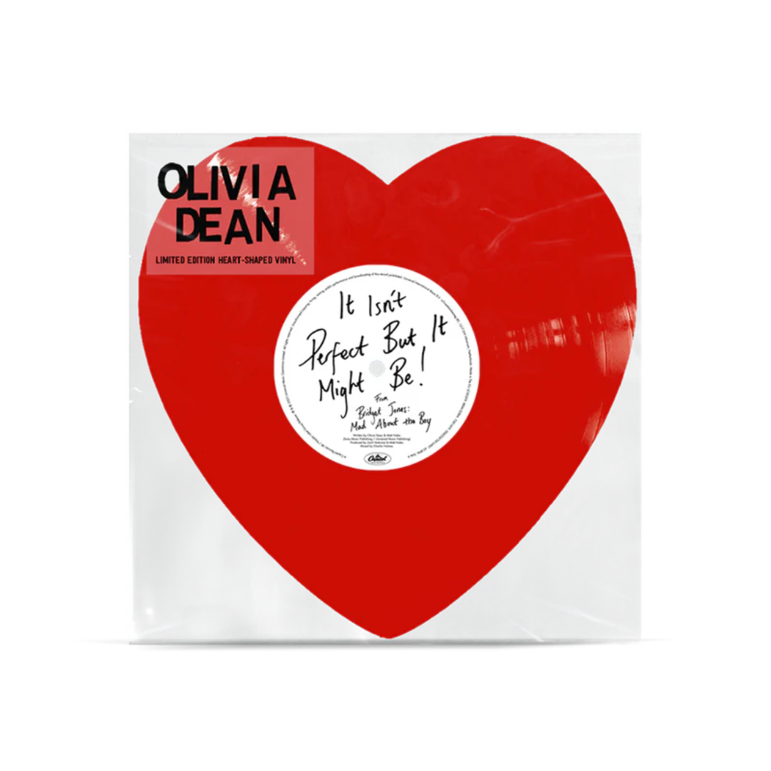 Olivia Dean - It Isn’t Perfect But It Might Be! - Red Heart-Shaped 7" Vinyl