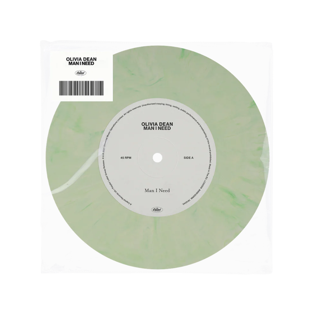 Olivia Dean - Man I Need - Light Green Marbled 7" Vinyl