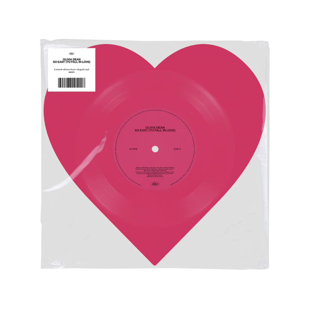 Olivia Dean - So Easy (To Fall In Love) / I've Seen It - Heart-Shaped Pink Vinyl