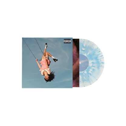 Olivia Rodrigo - You Seem Pretty Sad For A Girl So In Love - Signed 'Static Lover' Blue And White Marble Vinyl Front Cover