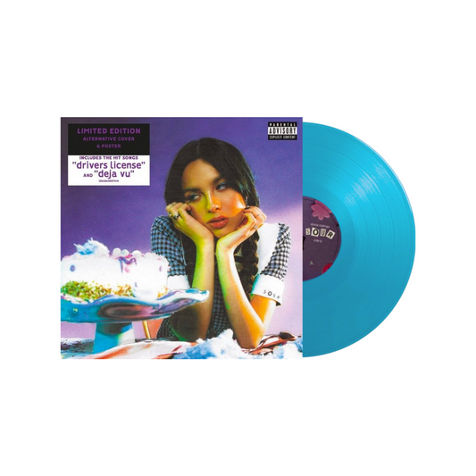 Olivia Rodrigo - Sour - Blue Neon Translucent Vinyl With Alternative Cover