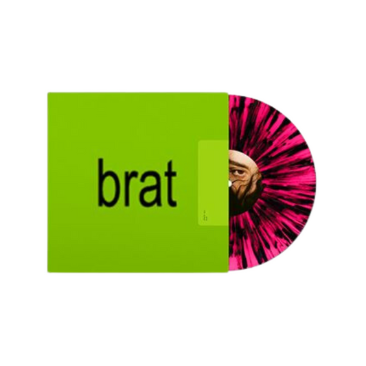 Charli XCX - Brat - Pink With Black Splatter Vinyl