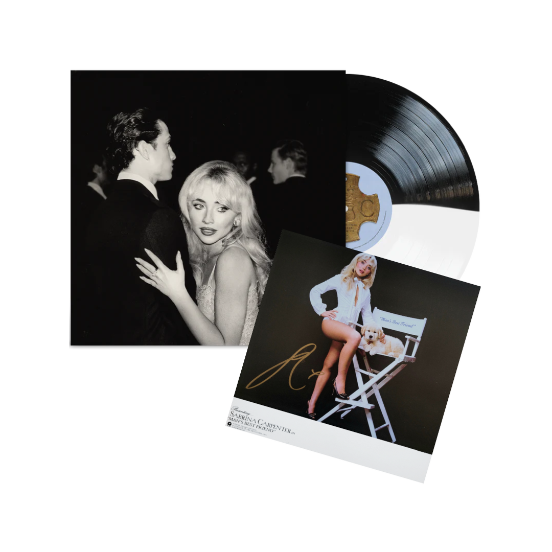 Sabrina Carpenter - Man's Best Friend - Signed Black And White Split Vinyl