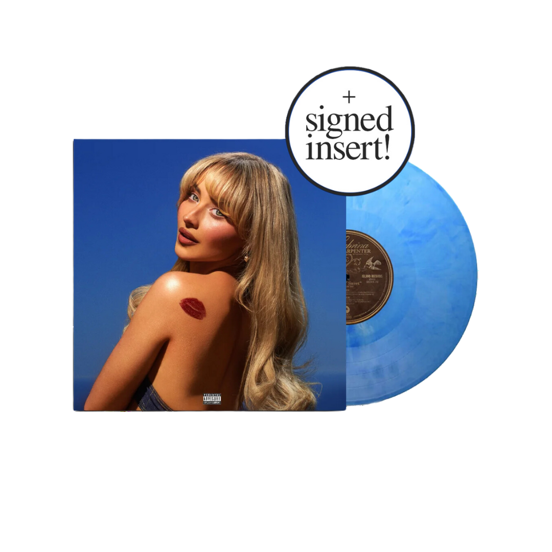 Sabrina Carpenter - Short n' Sweet - Blue Marbled (Light Sky) Vinyl with Signed Print