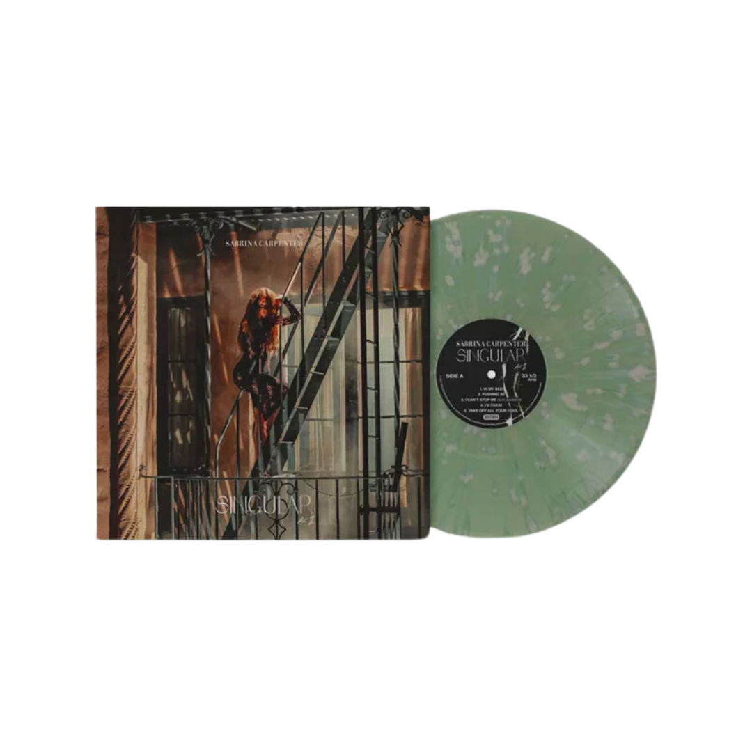 Sabrina Carpenter - Singular Act II - UO Coke Bottle Clear with Bone Spatter Vinyl