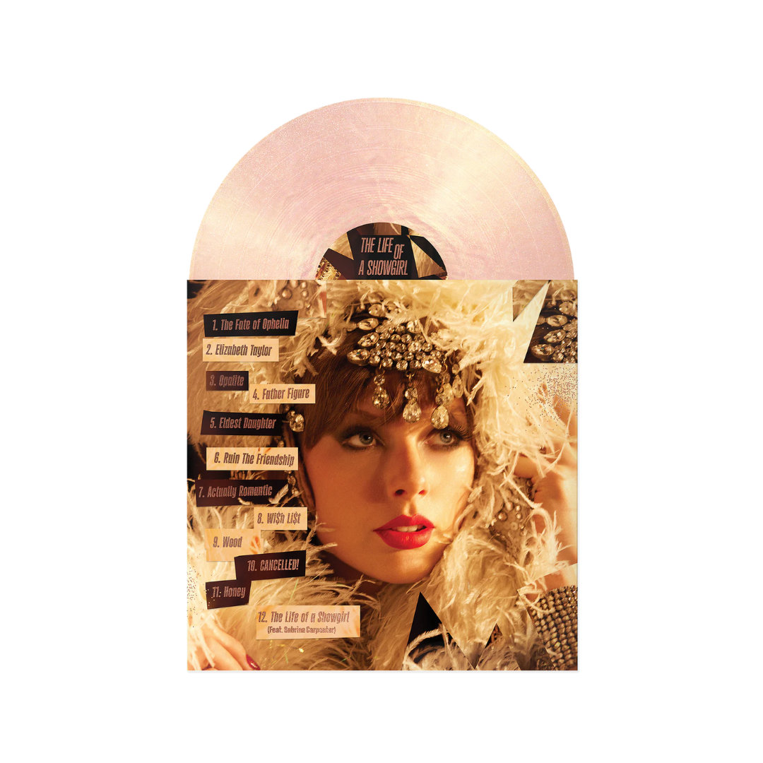 Taylor Swift - The Life Of A Showgirl - Summertime Spritz Pink Shimmer (The Crowd Is Your King Edition) Vinyl - Back Cover