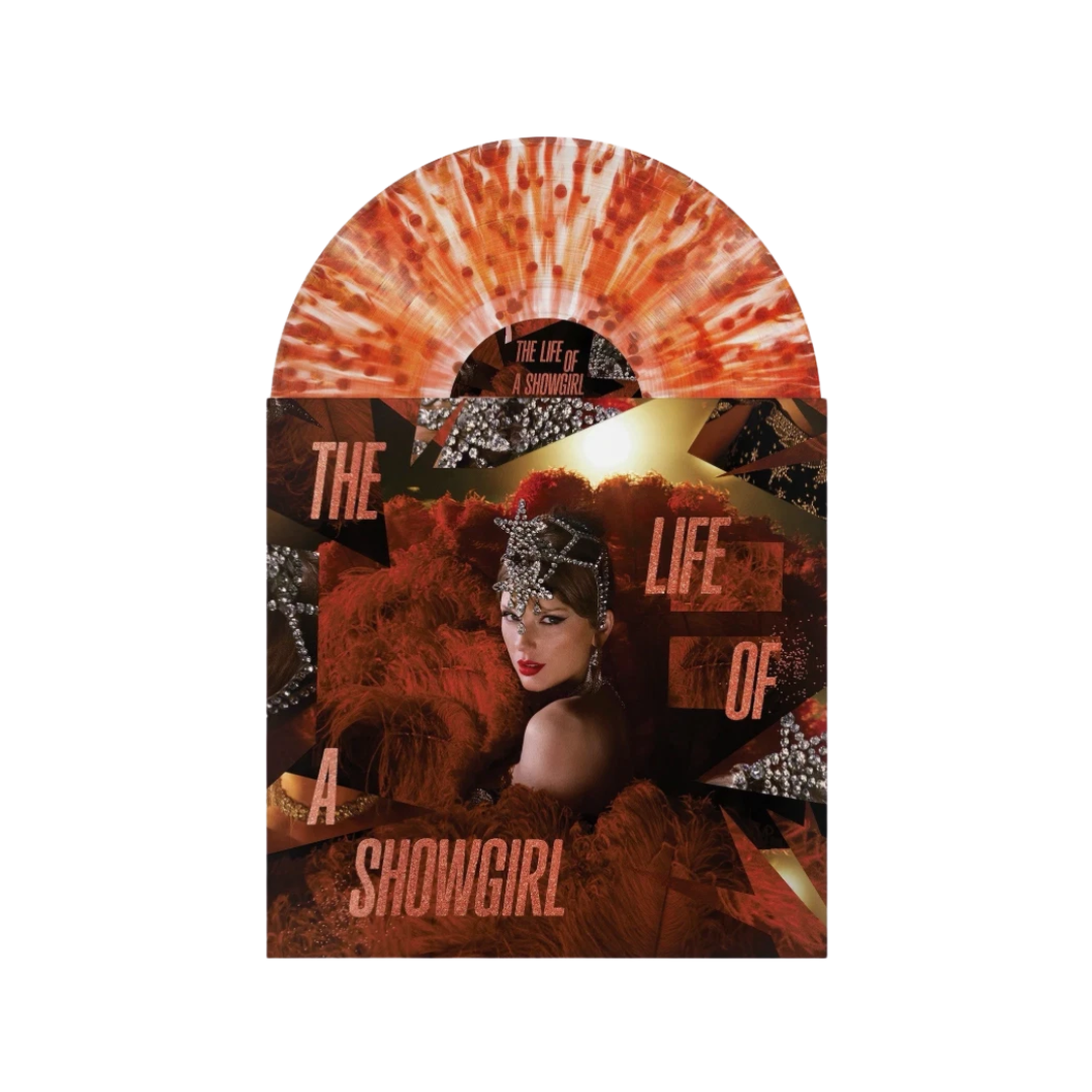 Taylor Swift - The Life Of A Showgirl - The Tiny Bubbles In Champagne Edition (Red Lipstick And Lace Transparent Vinyl)