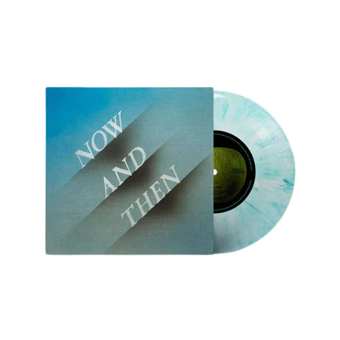 The Beatles - Now And Then / Love Me Do - Blue And White Marbled 7" Vinyl